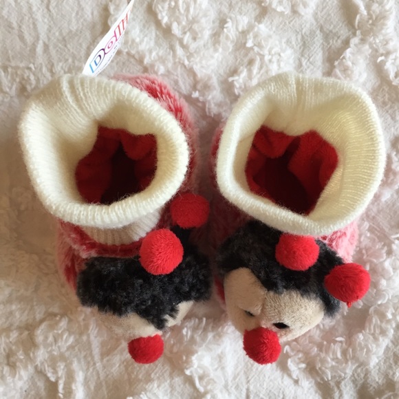  Ladybug Super Soft Baby Booties Slippers  - Picture 6 of 7